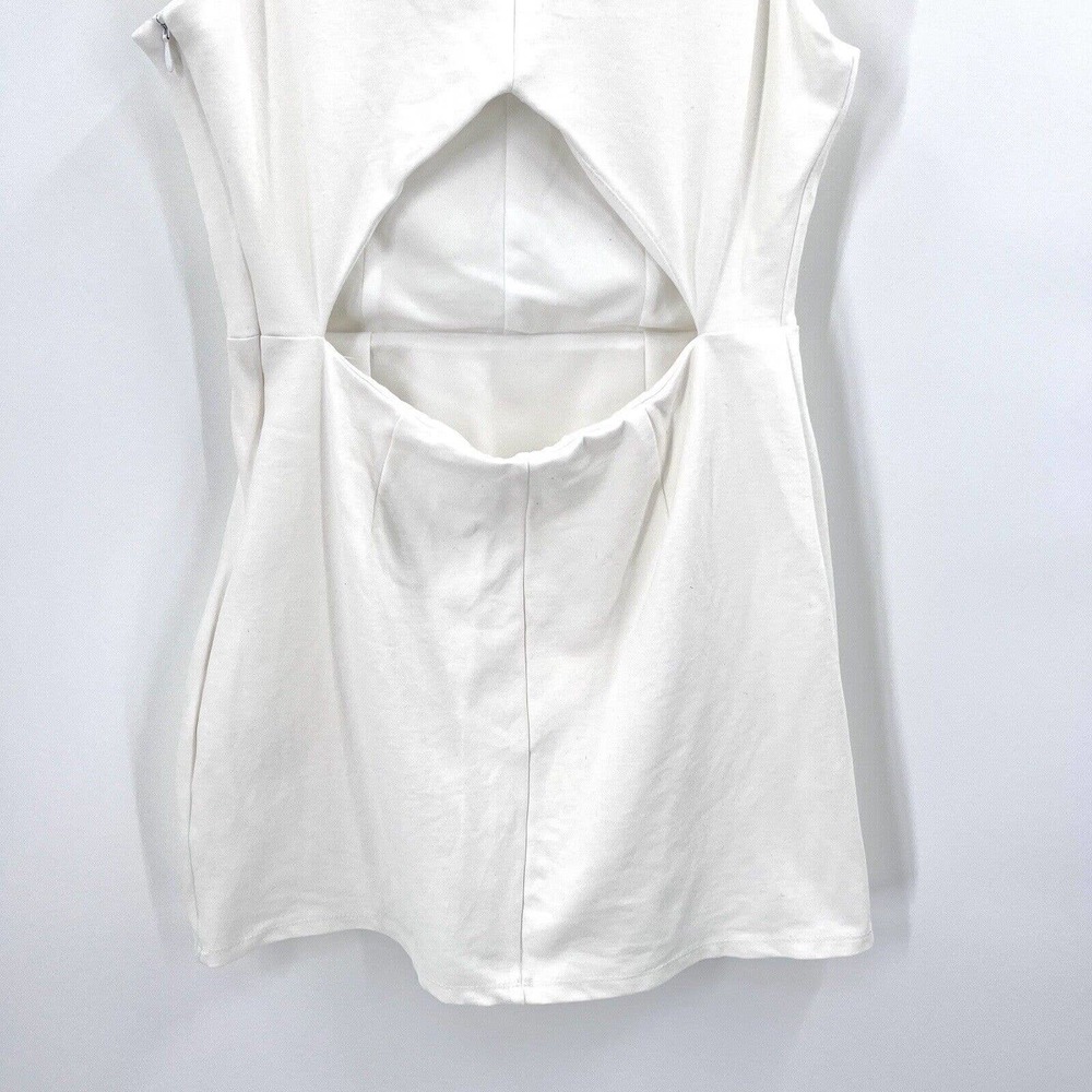 EXPRESS Ruffled Cut Out Back Mini Dress - Picture 6 of 8